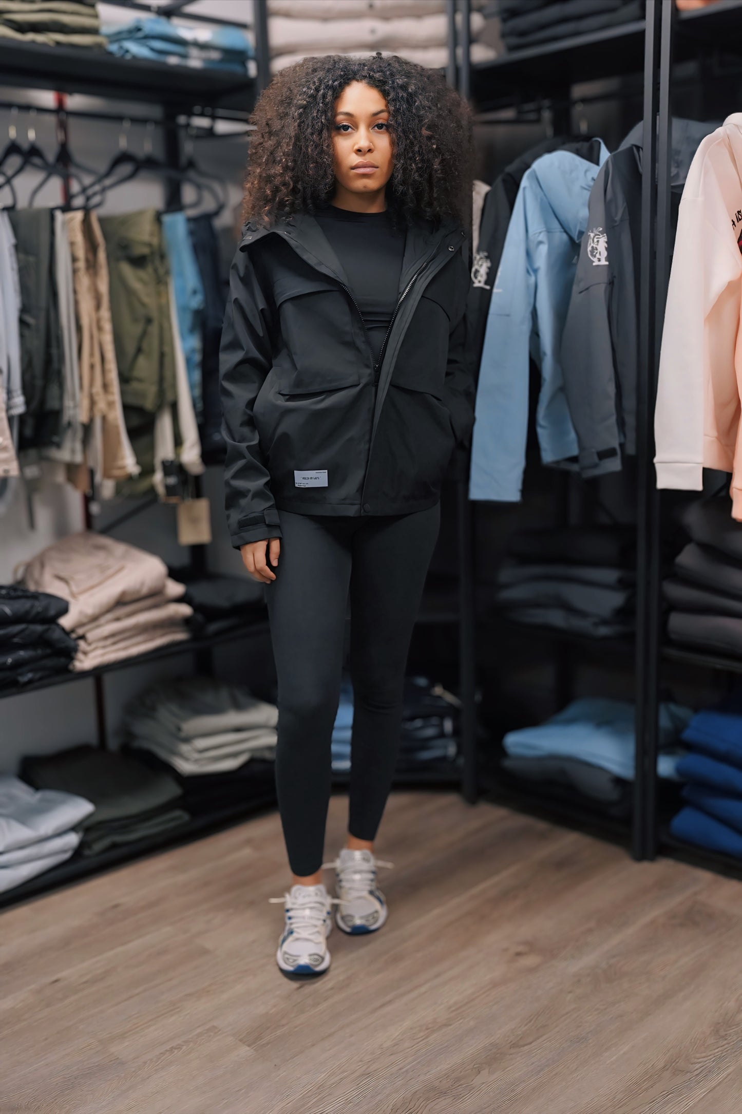 Veste k-way noir