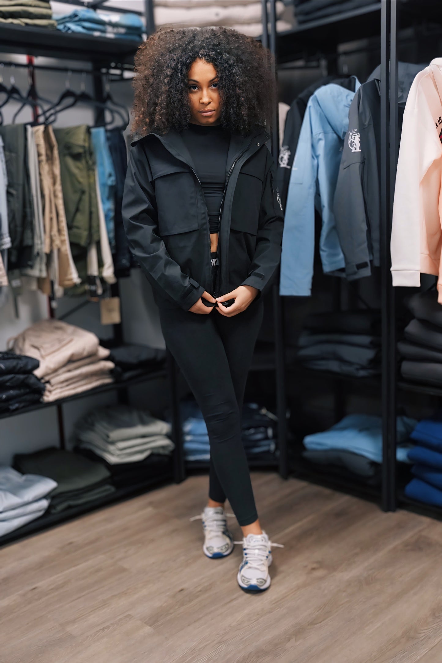 Veste k-way noir